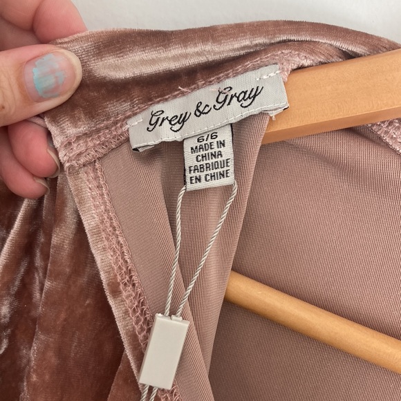 Grey & Gray| Crushed Velvet  Dress - Picture 8 of 8